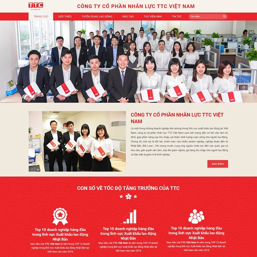Theme WordPress xuất khẩu lao động 08