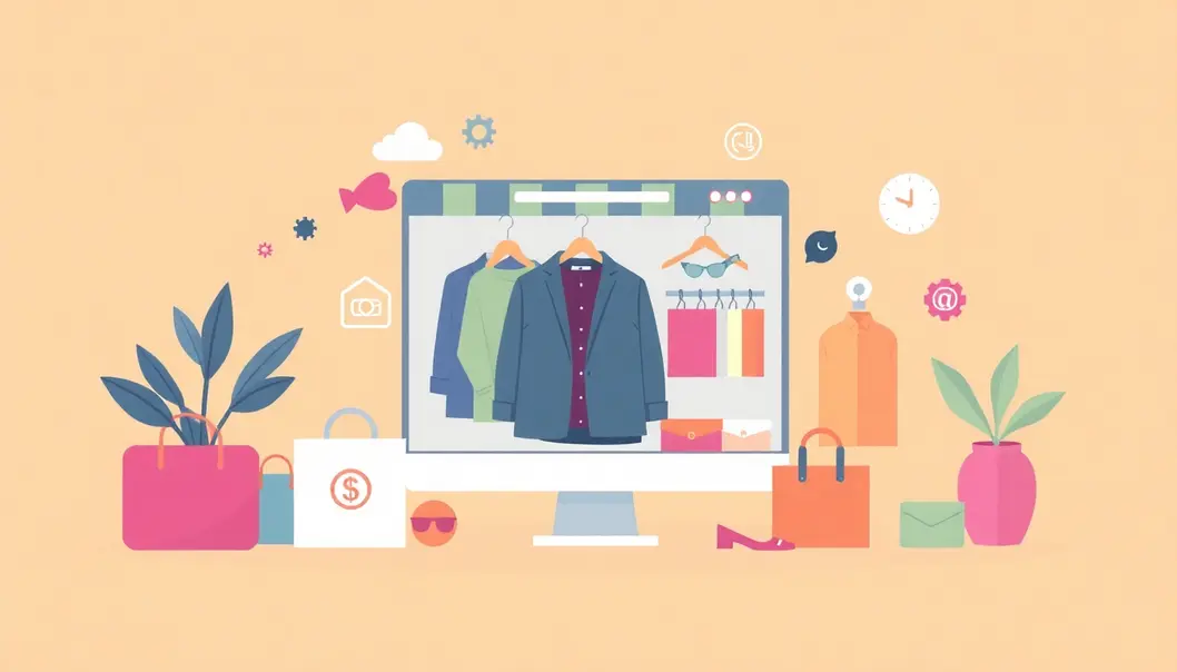 Bìa bài viết về thiết kế website cho shop quần áo với hình ảnh phản ánh thời trang và sự chuyên nghiệp.