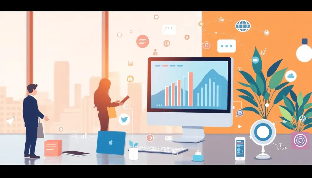 Hình ảnh đại diện cho thiết kế website đa chức năng trong lĩnh vực kinh doanh.