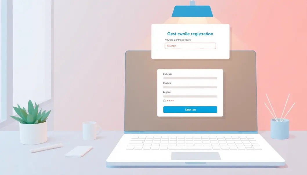 Hình ảnh website thành công, thể hiện việc đăng ký dễ dàng và hiệu quả.