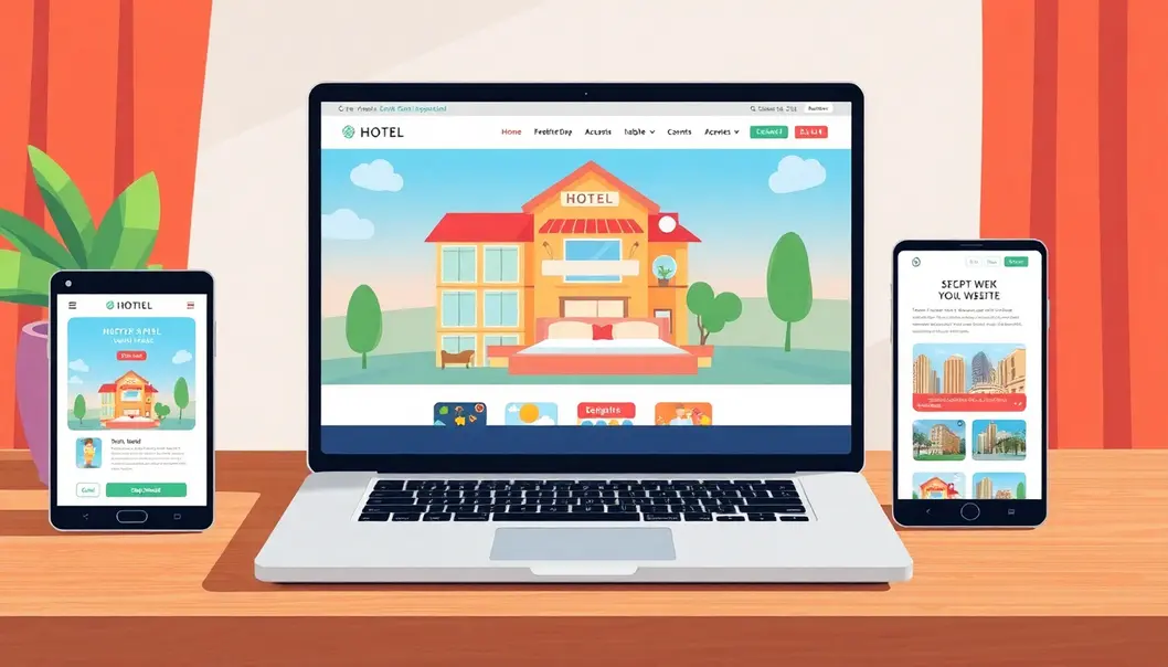 Ảnh hưởng của một website khách sạn tốt trên nhiều thiết bị.