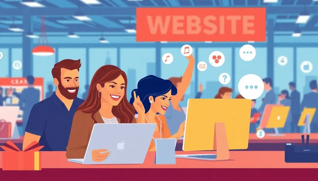 Hình ảnh thể hiện tầm quan trọng của thiết kế website trong việc phát triển doanh nghiệp.