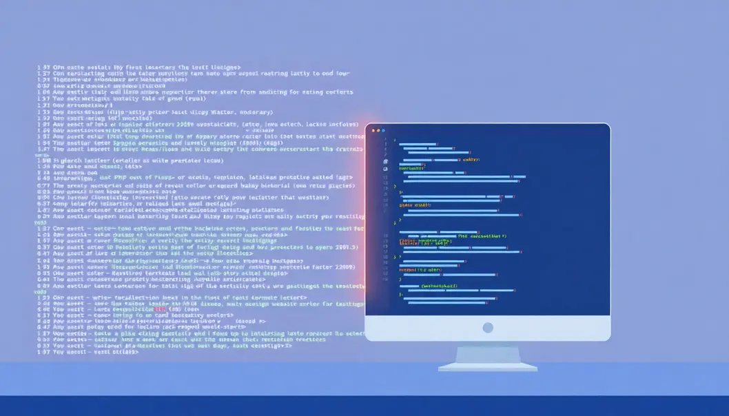 The process of PHP coding leading to a beautifully designed website layout.