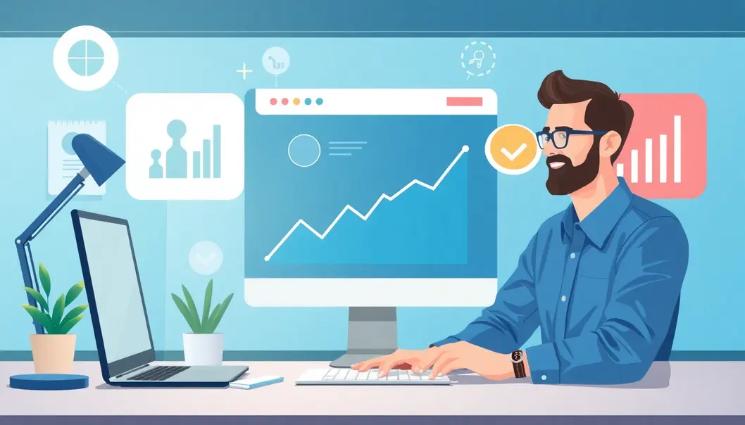 Hình ảnh thể hiện thành công của doanh nghiệp nhờ vào thiết kế website chuyên nghiệp.