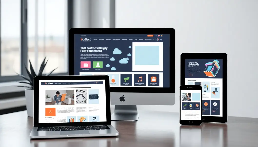 Thiết kế website đẹp và chuyên nghiệp trên nhiều thiết bị.