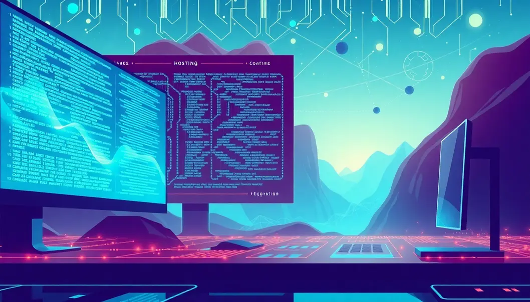 Bìa bài viết về thiết kế website không cần hosting.