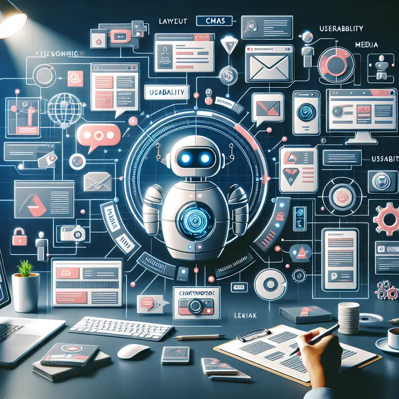 Hình ảnh bìa cho bài viết về chatbot và thiết kế website.
