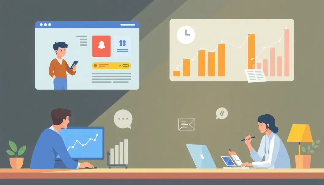 Hình ảnh phản ánh sự thành công của một chiến dịch thiết kế website.