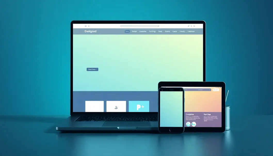Một trang web được thiết kế đẹp mắt và chuyên nghiệp, thể hiện tính linh hoạt và hiện đại.
