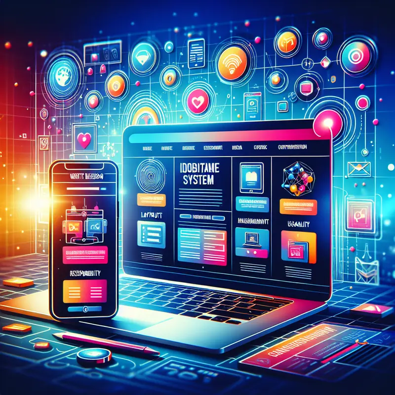 Màn hình laptop và smartphone hiển thị thiết kế website uy tín và hiện đại.
