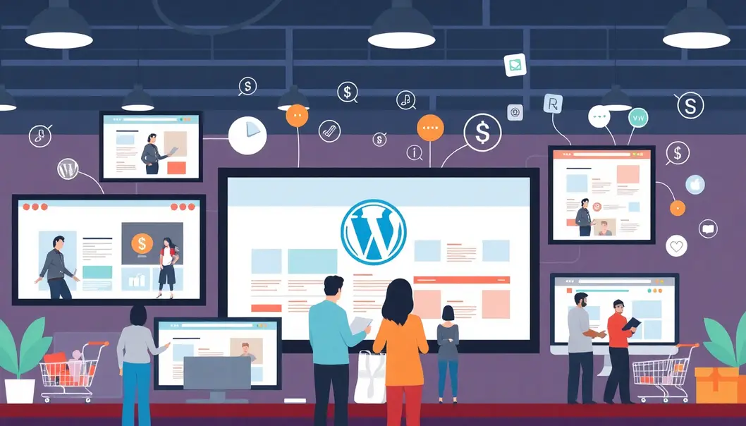 Mô tả sự thành công của cửa hàng trực tuyến nhờ vào template WordPress.