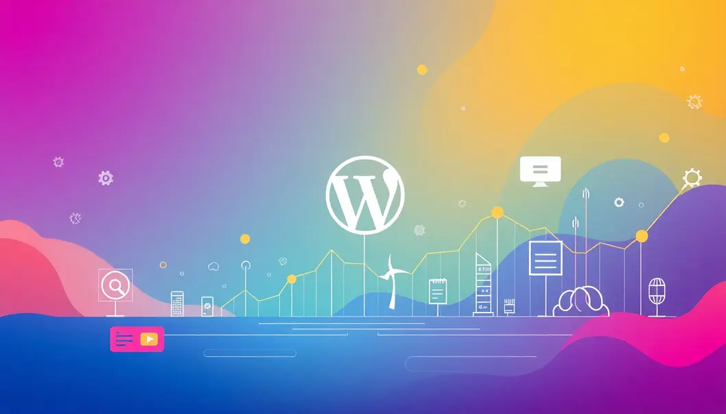 Bìa bài viết về theme WordPress cho doanh nghiệp lớn, thể hiện sự chuyên nghiệp và hiện đại.