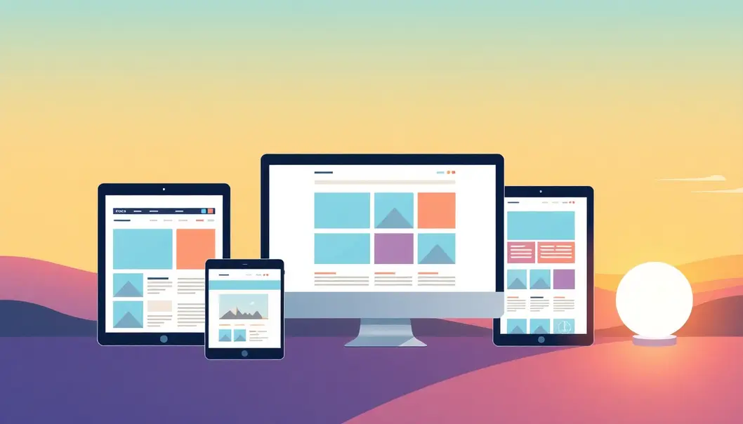 Giao diện website đa nền tảng với template WordPress đẹp mắt.