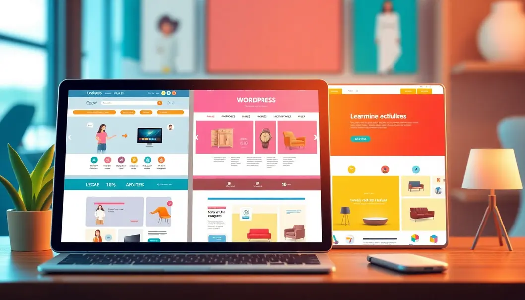 Mẫu template WordPress cho trang web bán hàng, đa dạng và hấp dẫn.