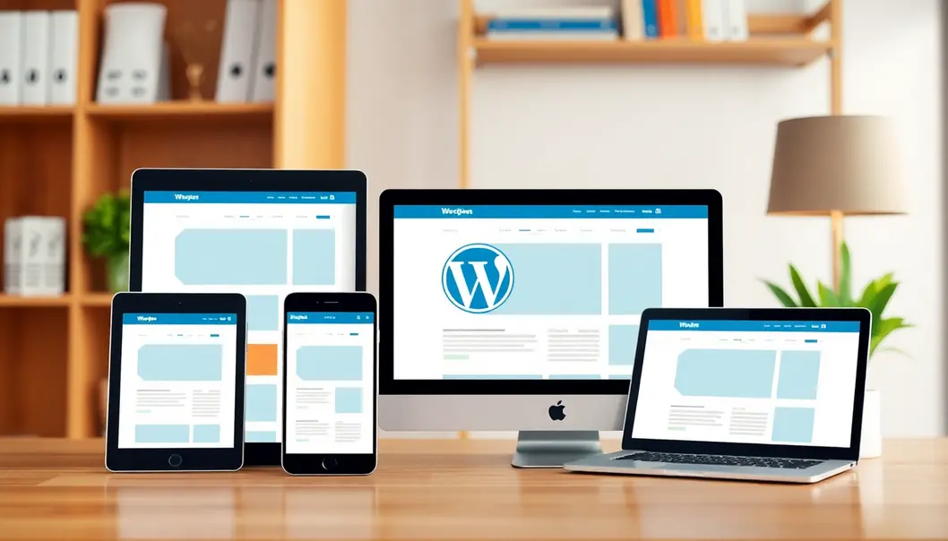 Một trang web WordPress đẹp có thể truy cập từ nhiều thiết bị.