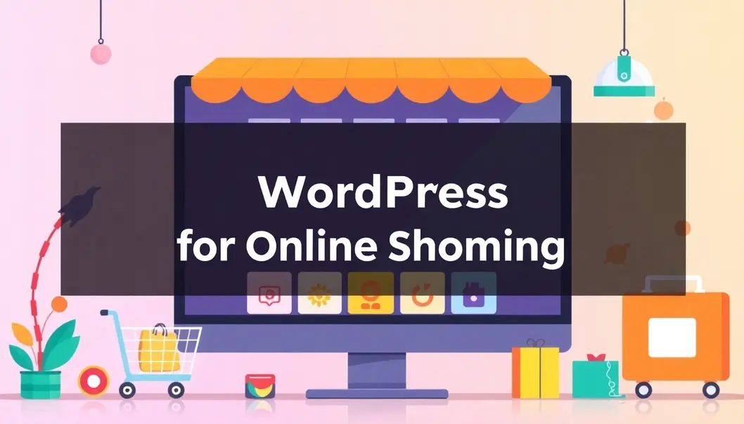 Hình ảnh trực quan về việc sử dụng theme WordPress cho cửa hàng trực tuyến.