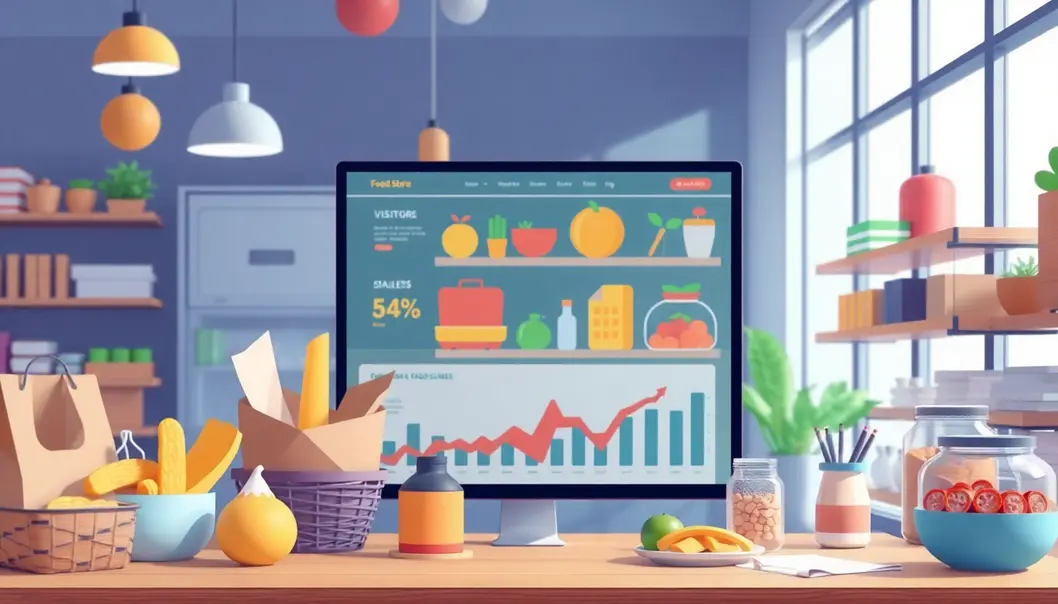 Hình ảnh minh họa cho website cửa hàng thực phẩm thành công.