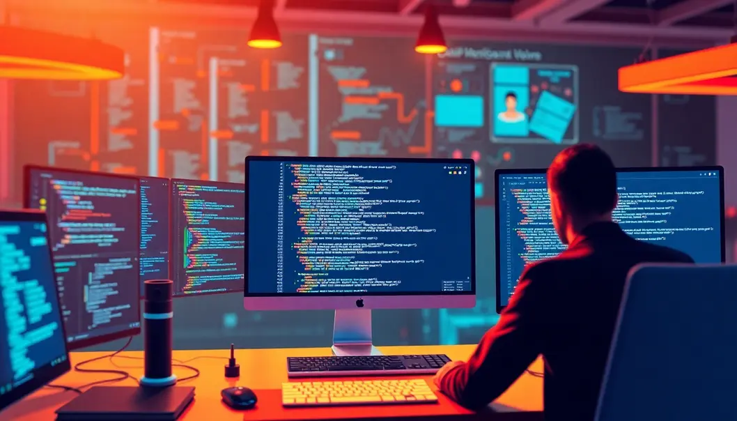 Mô tả hình ảnh về quá trình xây dựng một website với sự hỗ trợ từ dịch vụ viết code web giá rẻ.