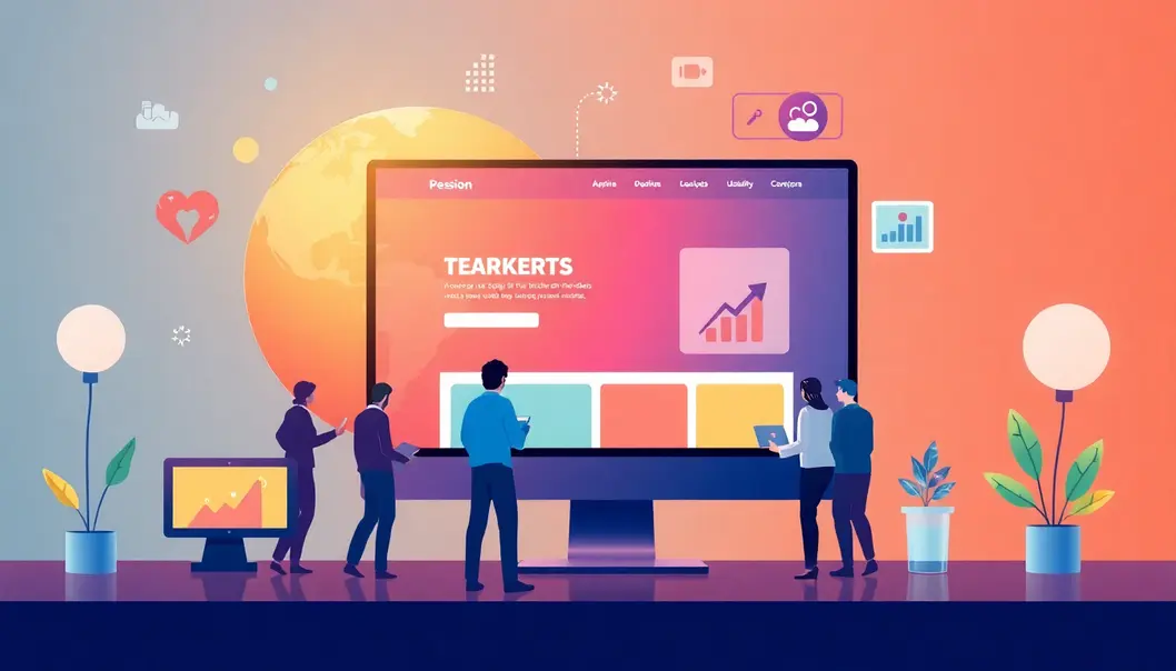Template web hiện đại cho công ty với thiết kế ấn tượng.