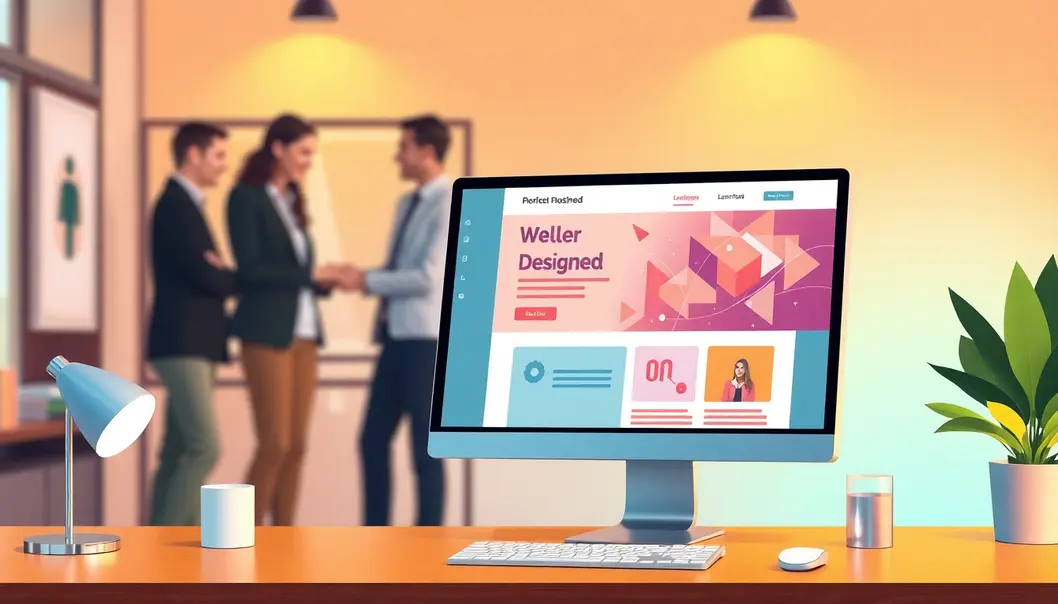 Hình ảnh minh họa thành công trong thiết kế website.