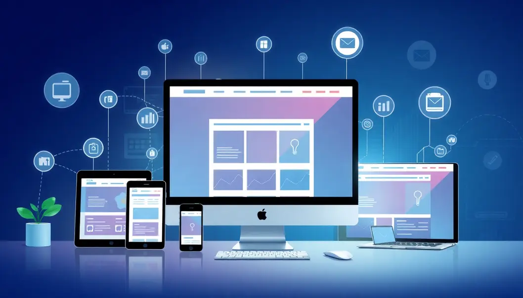 Hình ảnh minh họa cho website hiện đại trên nhiều thiết bị với thiết kế chuyên nghiệp.