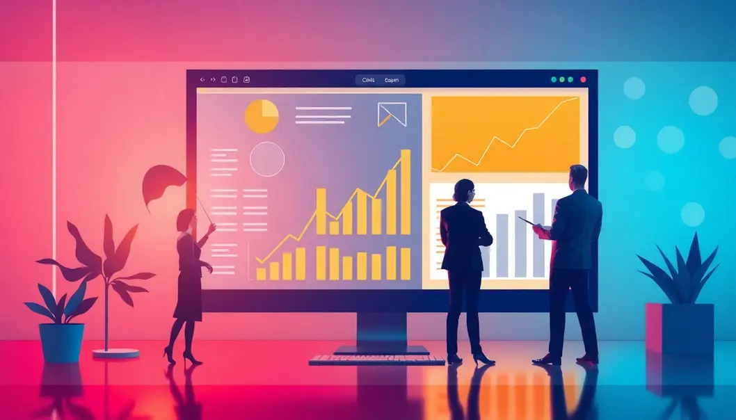 Hình ảnh chế tác thành công bởi thiết kế web đẹp, biểu thị sự thành công trong kinh doanh.