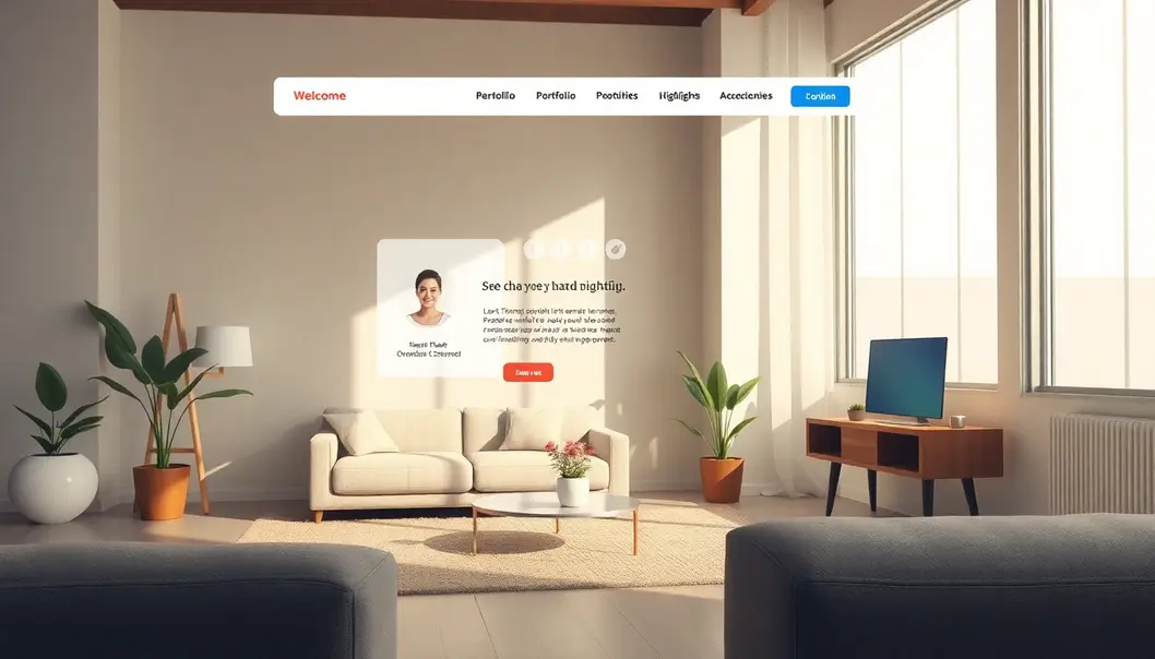 Mô hình website cá nhân độc đáo và hấp dẫn.