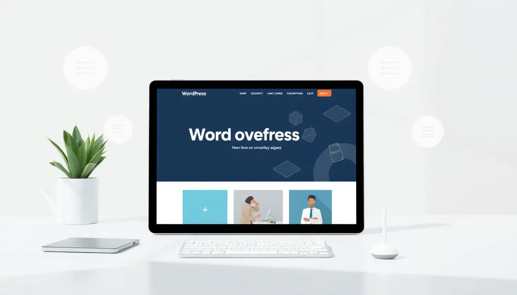 Bố cục website WordPress chuyên nghiệp với thiết kế hiện đại.