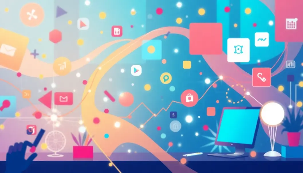 Mô tả hình ảnh về thiết kế web hiện đại.