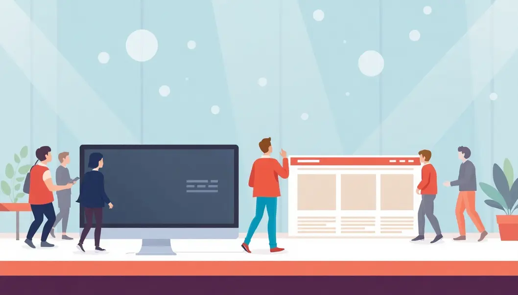 Hình ảnh một website thành công với theme WordPress đẹp, thu hút người dùng.