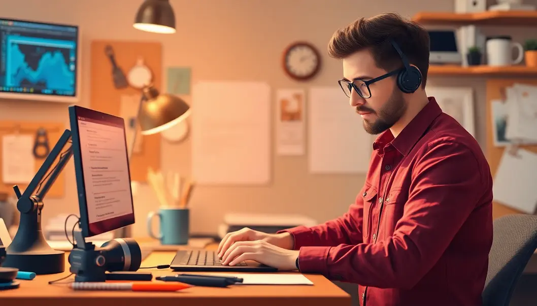 Nhà phát triển web với một giao diện đẹp mắt.