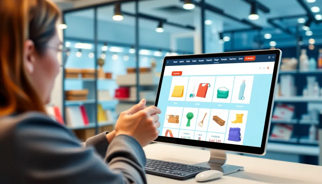 Hình ảnh một website bán hàng chuyên nghiệp, thể hiện rõ nét về sản phẩm và giao diện thân thiện.