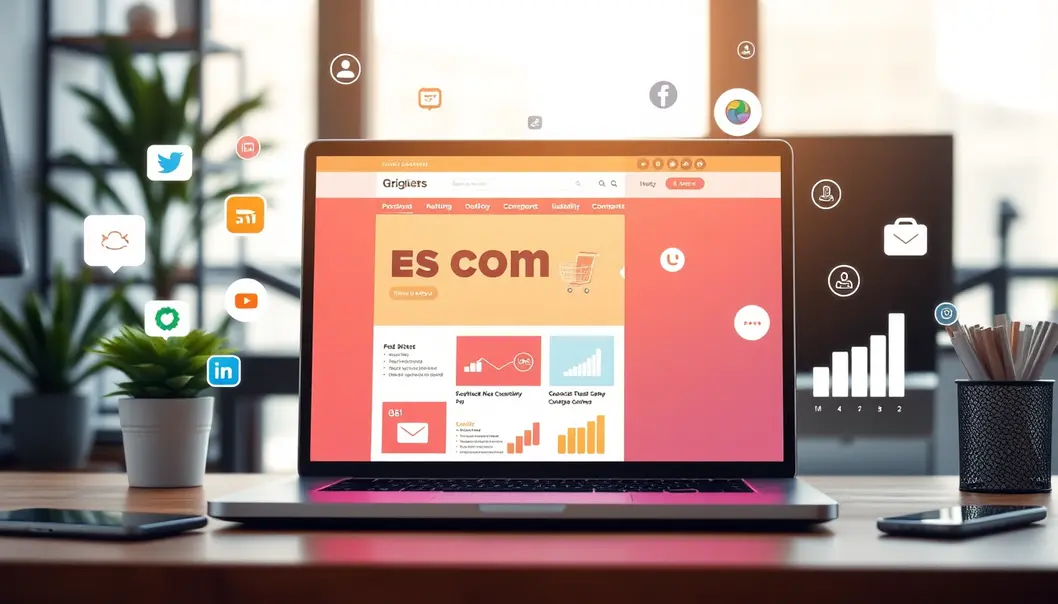 Ảnh minh họa một website bán hàng hấp dẫn với khả năng truy cập dễ dàng.