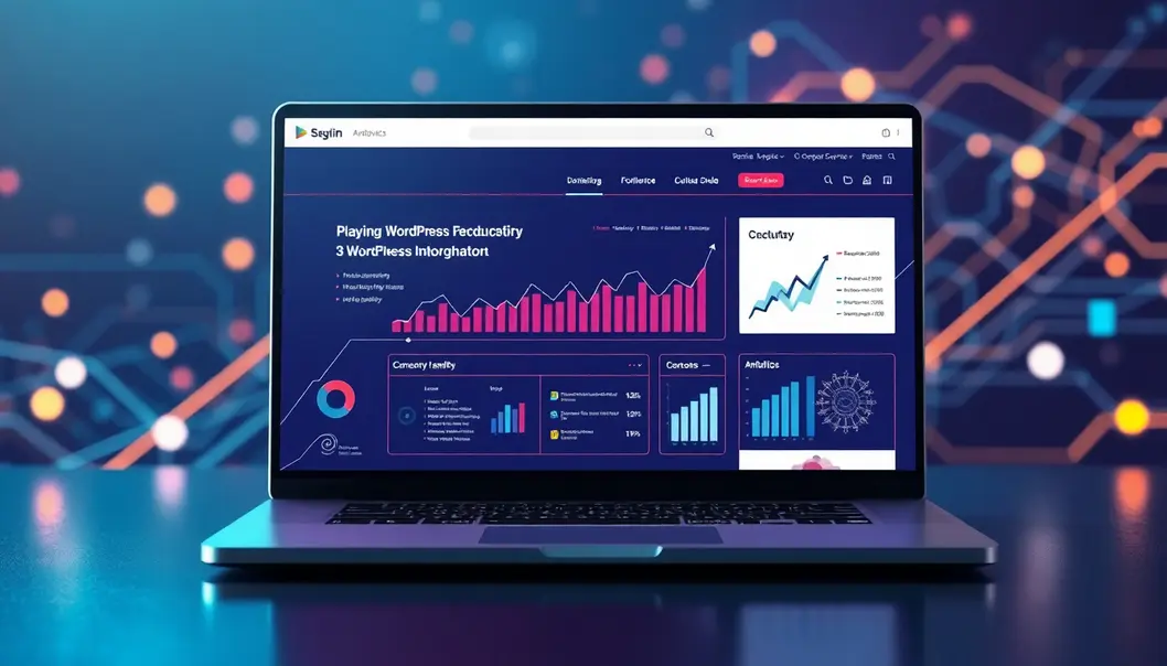 Hình ảnh tổng quan về template WordPress hiện đại.