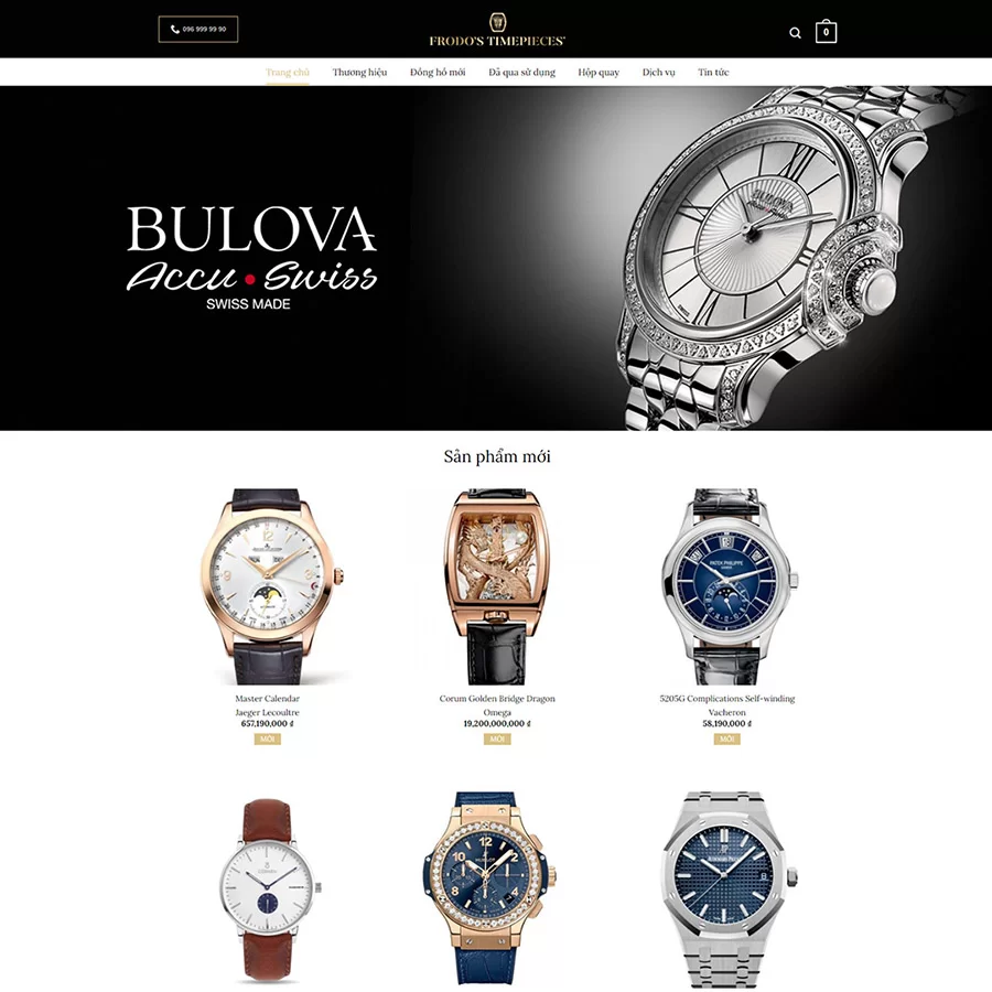 Theme wordpress bán đồng hồ 01