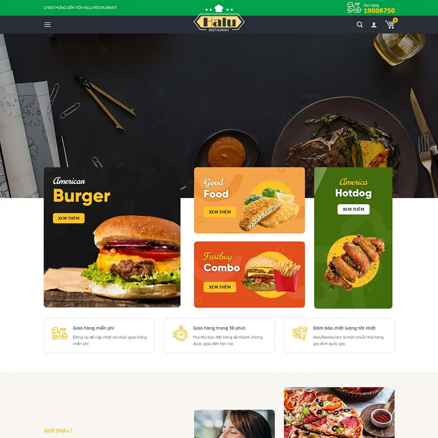 Theme wordpress nhà hàng 04