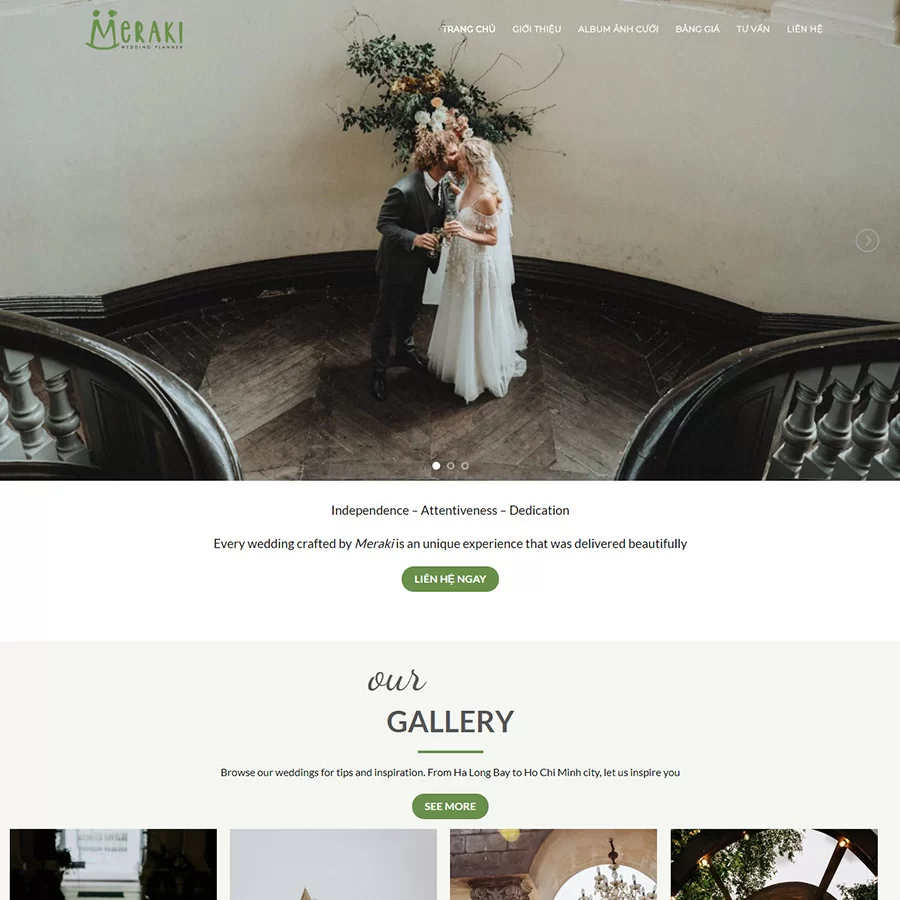 Theme wordpress studio ảnh cưới