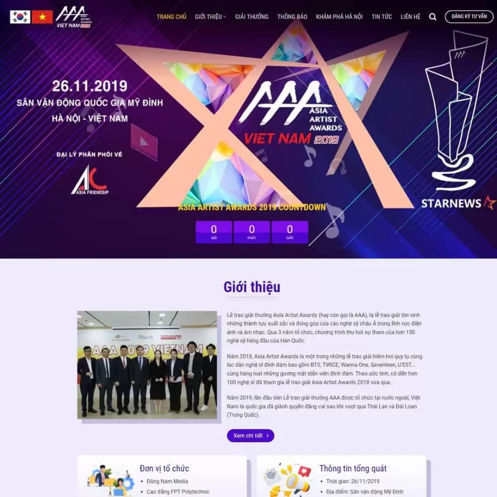 Theme WordPress công ty tổ chức sự kiện