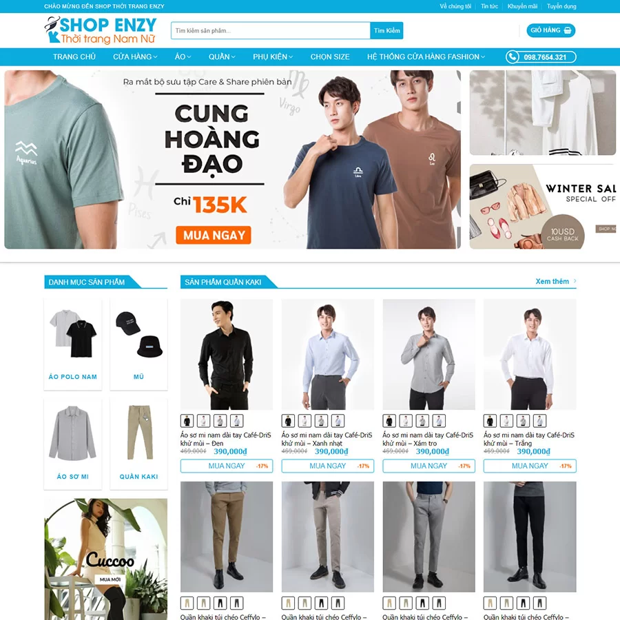 Theme wordpress thời trang 04