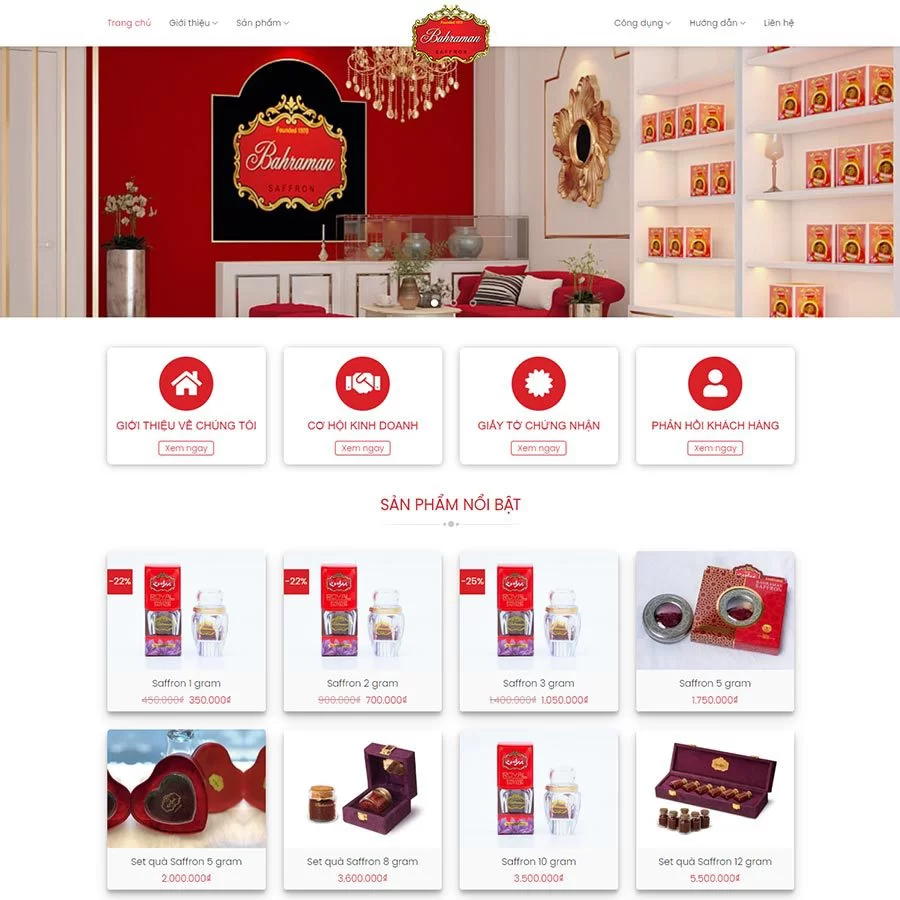 Theme WordPress thực phẩm 24