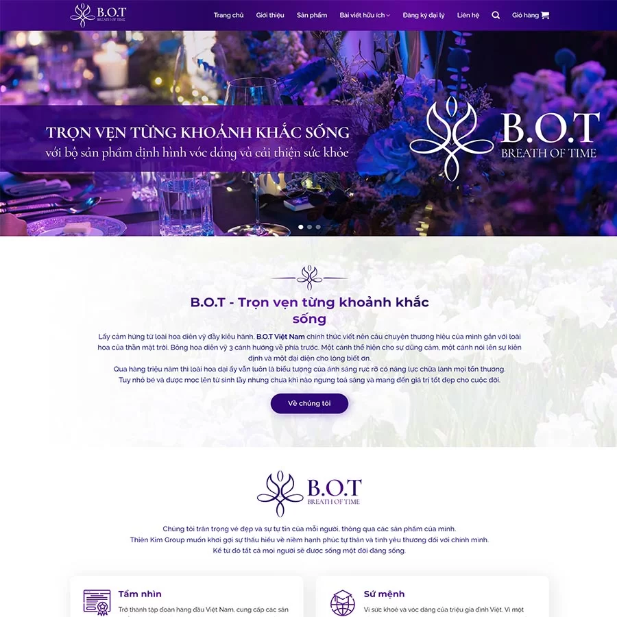 Theme WordPress thực phẩm chức năng 24